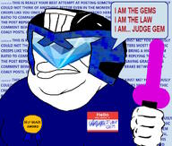 award comment copypasta dildo hello_my_name_is_(sticker) helmet jpeg judge_gem_(namefag) lapis_lazuli meta:namefags meximutt mutt paint.net screenshot speech_bubble variant:meximutt // 1000x849 // 296.9KB