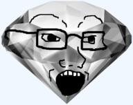 gem gem_skin glasses grey grey_skin objectsoy onyx open_mouth soyjak variant:soyak // 800x634 // 194.7KB