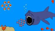 animal basking_shark bloodshot_eyes blue_background blue_skin bubble crab drawn_background fish glasses hanging open_mouth orange_skin pink_skin rope shark shrimp soyjak stubble suicide swedecrab tongue tranny underwater variant:bernd variant:chudjak variant:gapejak variant:impish_soyak_ears variant:soyak // 1900x1080 // 195.8KB
