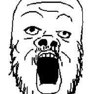 animated baby deformed mustache open_mouth smile soyjak stubble subvariant:jacobson talking variant:a24_slowburn_soyjak // 296x444 // 21.2KB