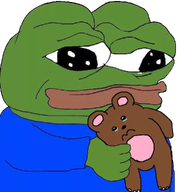 amphibian animal bear blue_shirt closed_mouth clothes crying ear frog green_skin lips nas nas:pepe pepe pepe_the_frog subnas:apu teddy_bear transparent_background // 885x960 // 531.2KB