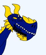 79999 artist:crimsonvoidhydra1488 closed_mouth get glasses horn meta:GET quads sharp_teeth spike spikes teeth variant:dragonjak // 380x453 // 7.4KB