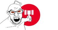 antenna ban hammer mustache orange_eyes reddit snoo soyjak variant:feraljak // 1000x527 // 45.0KB