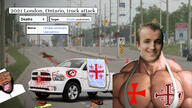 2021 brown_skin canada canadian catholic catholicism christian_cross christianity cross extremism irl_background islam islamic islamophobia mge mge_brother nathaniel_veltman ontario pisslam road templar templar_cross terrorism terrorist tmd total_muslim_death truck variant:bernd variant:cobson variant:soyak vehicle // 1920x1080 // 390.4KB