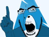 arch_linux arm blue_skin g_(4chan) glasses hand linux logo open_mouth soyjak stubble tawhid technology variant:cobson // 800x600 // 113.5KB