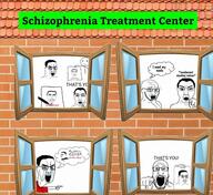 angry arm bloodshot_eyes closed_mouth crying glasses hand holding_object meds multiple_soyjaks open_mouth pointing pointing_at_viewer scared schizophrenia soyjak speech_bubble stubble subvariant:chudjak_front text variant:chudjak variant:markiplier_soyjak // 1440x1317 // 495.5KB