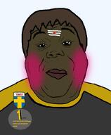 badge black_eyes blush brown_hair brown_skin closed_mouth clothes hindu lars soot_colors subvariant:hunky_twink_sex_machine sweden swedish_fail swine swinny swinnycuck swinnyjeet text transparent_background variant:alicia // 592x720 // 132.9KB