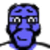 balding beard blue_skin calm closed_mouth clothes glasses meta:low_resolution microjak pixel_art smile soyjak subvariant:science_lover variant:markiplier_soyjak // 32x32 // 2.1KB