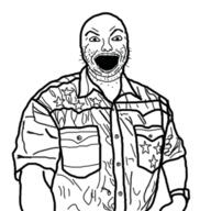 arm clothes hand open_mouth soyjak stubble variant:unknown watch // 400x400 // 120.6KB