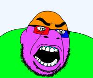 angry beard colorful eyebrows glasses meta:tagme open_mouth series:cobson_brothers shrek subvariant:ogreson transparent_background variant:cobson // 872x737 // 21.0KB