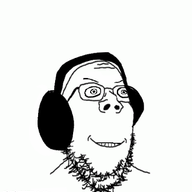 animated byonbyon closed_mouth glasses headphones poyopoyo smile soyjak stubble subvariant:shrimpish variant:gapejak // 373x400 // 340.7KB