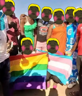 africa black_skin blond flag:lgbt_pride_flag flag:transgender_pride_flag irl looking_at_you nigger subvariant:hunky_twink_sex_machine variant:alicia // 713x837 // 596.4KB