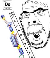 chemistry darmstadtium ear element glasses hair merge mustache ruler scientist soyjak stubble thrembo variant:56jak variant:cobson // 618x715 // 252.6KB