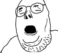 glasses open_mouth soyjak stubble variant:unknown // 831x750 // 78.5KB