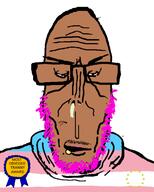 angry award bloodshot_eyes brown_skin clothes euromutt european_union flag:transgender_pride_flag glasses half_open_mouth hoodie most_obsessed_faggot_award mucus purple_stubble soyjak star_(symbol) stubble subvariant:euromutt text tranny variant:markiplier_soyjak // 485x605 // 82.0KB