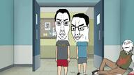 3soyjaks beavis_and_butthead glasses soyjak stubble subvariant:chuddy thrembo variant:chudjak variant:gapejak // 1365x768 // 490.0KB