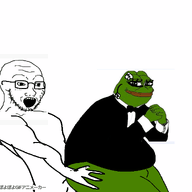 amphibian animated arm frog glasses hand nas:pepe open_mouth penis pepe_the_frog poyopoyo sex soyjak stubble testicles variant:soyak // 400x384 // 320.5KB