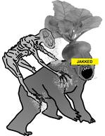 2soyjaks arm blacked clenched_teeth crying distorted full_body glasses hand leg open_mouth soyjak stubble variant:soyak // 2241x2889 // 1.5MB