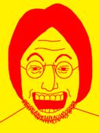 animated colorful crying flashing flashing_lights forehead_lines glasses hair john_lennon laughing soyjak strobe stubble tears_of_joy variant:lennonjak // 600x800 // 58.6KB