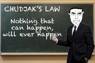 blackboard chud closed_mouth clothes collared_shirt ear frown glasses hand holding_object looking_at_you necktie nothing_ever_happens pointer subvariant:pol_face suit suit_and_tie teacher text variant:chudjak wristwatch // 714x474 // 94.8KB