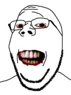 creepy glasses horror open_mouth soyjak stubble subvariant:wholesome_soyjak variant:gapejak youtube // 600x800 // 75.3KB