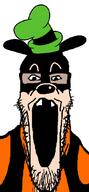 animal black black_skin clothes disney dog ear glasses goofy hat mickey_mouse open_mouth soyjak stretched_mouth stubble variant:markiplier_soyjak white_skin // 495x1071 // 30.3KB