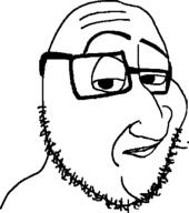 looking_to_the_right meta:tagme soyjak stroke template variant:smugjak // 400x452 // 14.8KB