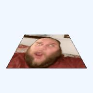 2019 3dgifmaker animated beard closed_mouth clothes distorted ext=gif fat fat_duel glasses irl open_mouth red_tshirt schizo soyboy subvariant:fatjak_irl tshirt variant:fatjak // 250x250 // 566.6KB