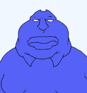 closed_mouth discord fat no_pupils obese purple_skin soyjak subvariant:meximutt_front3 transparent_background variant:meximutt // 795x849 // 16.4KB