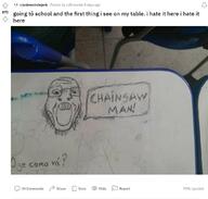 chainsaw_man drawing glasses internet_is_leaking open_mouth reddit redraw school soyjak stubble variant:markiplier_soyjak // 1106x1056 // 85.2KB