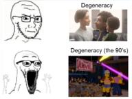 arm concerned excited frown glasses hand hands_up lightyear open_mouth soyjak soyjak_comic stubble subvariant:wewjak the_simpsons variant:soyak // 650x489 // 303.6KB