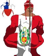 ack big_butt buff bug chile chud clothes flag flag:chile flag:peru hanging hat peru rope squatting subvariant:muscular_chud variant:bernd variant:chudjak // 1100x1400 // 395.2KB