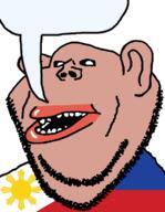 amerimutt brown_skin clothes ear flag flag:Philippines open_mouth philippines soyjak speech_bubble speech_bubble_empty stubble subvariant:impish_amerimutt variant:impish_soyak_ears // 598x771 // 59.2KB