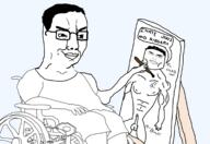 buff bwc chud disabled painting penis self_insert variant:chudjak wheelchair // 2105x1445 // 771.2KB