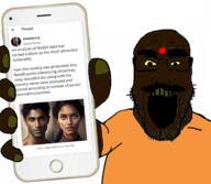 brown_skin hindu phone twitter variant:markiplier_soyjak yellow_eyes // 2160x1884 // 2.3MB