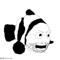 animal animated finding_nemo fish glasses marlin_(finding_nemo) open_mouth poyopoyo pyokopyoko soyjak stubble variant:unknown // 255x222 // 153.0KB