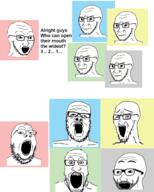 authleft authright centrist crying excited libleft libright meme multiple_soyjaks political_compass subvariant:wewjak text variant:a24_slowburn_soyjak variant:cryboy_soyjak variant:excited_soyjak variant:gapejak variant:markiplier_soyjak variant:soyak // 1600x2000 // 850.4KB
