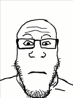 animated bald cheers cup drinking gif_animation glasses looking_at_you mug sipping_coffee straw stubble subvariant:neutralplier variant:markiplier_soyjak white_background // 600x800 // 661.1KB