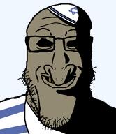 brown_skin clothes evil eyebags grin happy hat jewish_nose judaism jude kike kippah mazel_tov ominous rape rotten_teeth series:yehudyakim shadow tallit variant:markiplier_soyjak // 1035x1200 // 32.0KB