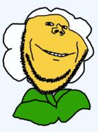 flower marigold plant plants_vs_zombies smile soyjak stubble subvariant:wholesome_soyjak variant:gapejak video_game // 650x875 // 156.0KB