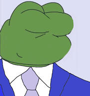 amphibian blue_suit clothes faceless frog maslack nas:pepe nophono pepe_the_frog suit trend:colorjak // 967x1024 // 89.4KB