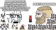 adeptus_astartes black_templars bloodshot_eyes crying figurine game glasses gun miniature money nordic_chad open_mouth piracy printer soyjak space_marines stubble sword ultramarines variant:soyak warhammer // 1406x758 // 986.2KB