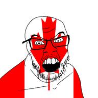 angry canada country flag glasses jacksepticeye looking_at_you mustache open_mouth soyjak stubble teeth variant:feraljak youtube // 1500x1500 // 35.2KB