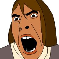 angry brown_eyes brown_hair brown_skin clothes female hair lips no_glasses open_mouth soyjak total_drama variant:cobson // 500x499 // 52.2KB