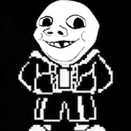 animated baby clothes deformed full_body pixel_art sans skeleton smile soyjak stubble subvariant:nathaniel undertale variant:gapejak // 186x200 // 143.2KB