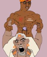 2soyjaks angry arm bindi brown_eyes brown_skin buff closed_mouth ear earring facial_mark forehead_mark gay glasses grandpa grey_hair hand hinduism india indian meta:pornographic_content mustache narendra_modi nose_piercing nose_ring nsfw open_mouth painted_nails penis sex stubble subvariant:slutson swastika turban variant:chudjak variant:cobson // 738x892 // 100.4KB