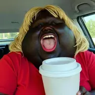 ai_but_not_completely_ai_doe big_cheeks black_eyes black_skin blond car cup fat gape long_hair meta:ai_generated nate obese realistic red_lips red_shirt series:irl_soyjaks subvariant:fat_alicia subvariant:hunky_twink_sex_machine variant:alicia yellow_hair yellow_teeth // 300x300 // 18.9KB