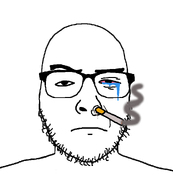 cigarette frown glasses red_eyes smoke smoking stubble variant:uncjak // 900x1000 // 188.0KB