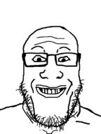 glasses grin smile soyjak stubble variant:markiplier_soyjak // 600x800 // 13.9KB
