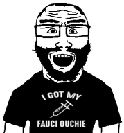 balding beard full_beard hair oc shirt_with_words soyjak subvariant:science_lover vaccine variant:markiplier_soyjak // 312x335 // 21.3KB